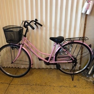 ママチャリ 自転車 26インチ ピンク仕上がりました