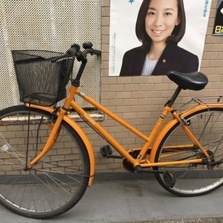 ★渋谷の近く★ 中古自転車 【26インチ オレンジ】