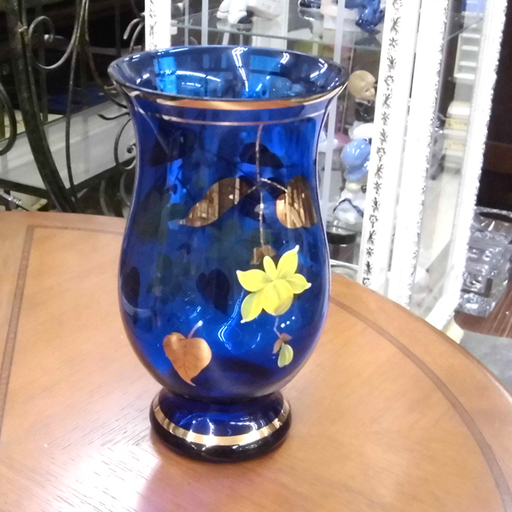 ボヘミアンガラス花瓶-