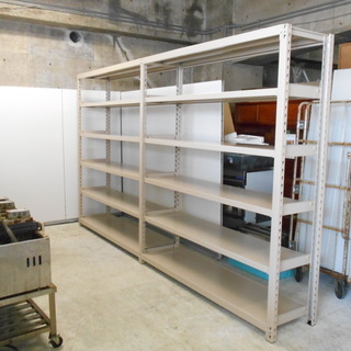 ノンボルト　天地６段スチール棚　フルセット（ばら売り可）『美品中古』【リサイクルショップサルフ】