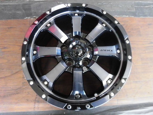 グッドリッチ有ります！ニューカラー！MKW MK46 7J+42 114.3-5穴★BFグッドリッチ KO2 225/70R16新品付き★デリカD:5 アウトランダー
