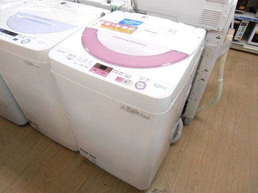 安心の1年保証付！2017年製SHARPの全自動洗濯機です！