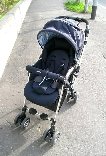札幌 美品!【A型ベビーカー アップリカ ソラリア】ハイシート 対面・背面可 92778 ダスクネイビー Aprica/SORARIA USED 本郷通店