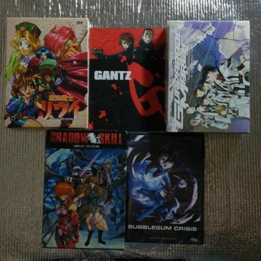 アニメDVDBOX輸入盤セット SHADOW SKILL -影技- バブルガムクライシスTOKYO2040 GANTZなど