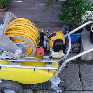 工進 噴霧器 霧女神 KV-ER50 タンク キャリー付 ホース50m 動作確認