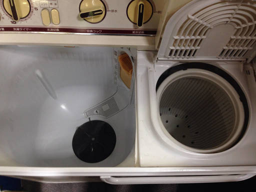 昭和 レトロ 日立電気洗濯機 PS-740Ｍ 二層式洗濯機 2.8kg 1986年調布 