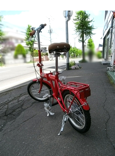 札幌 新品!【ノーパンク折り畳み自転車 アクティブ911】ミムゴ 6段変速 16インチ RED/赤 ACTIVE911 MIMUGO MG-FDE166N-RD 本郷通店