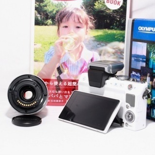 ⭐️WI-FI SD 付⭐️オリンパス E-PL3 レンズキット 可愛いホワイト