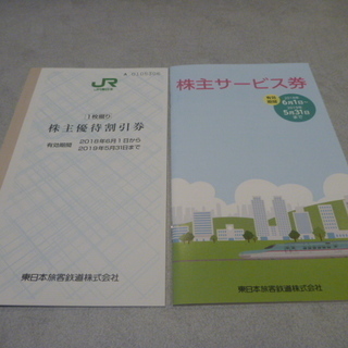 ★JR東日本　株主優待券とサービス券のセット 　それぞれ1冊ずつ...