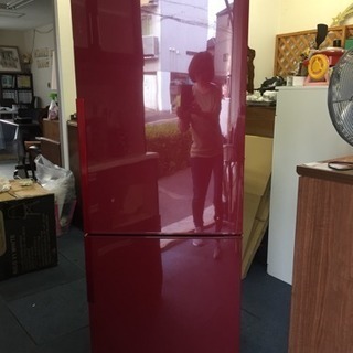 【SHARP】2ドア冷蔵庫 270L SJ-PD27X-R  2013年製