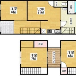 ☆名古屋駅自転車圏内の戸建！　3LDK　家賃62000円！