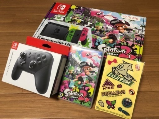 ニンテンドースイッチ スプラトゥーン2同梱  プロコンセット