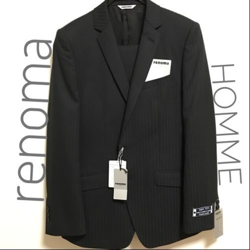 新品 renoma HOMME スーツ 定価5万 グレー