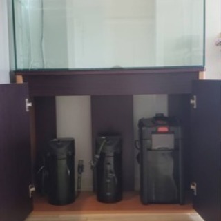 アロワナ用に使っていた水槽、EHEIM(エーハイム)セット