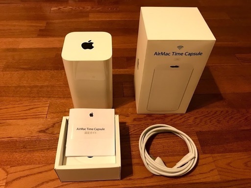 ★極美品★定価32,185円！Apple AirMac Time Capsule 2TB NAS用 Mac自動バックアップ用 　無線LAN 802.11ac 2TB-JPN Wi-Fi