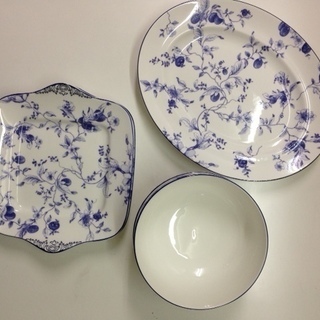 ウェッジウッド　希少　ブループラム　大皿3点セット