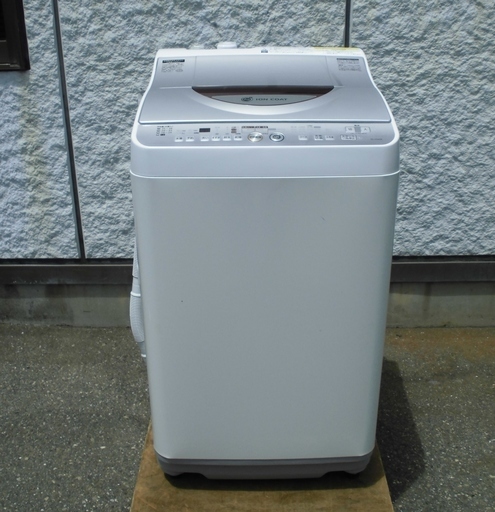 SHARP シャープ 洗濯機 乾燥機能付き ES-TG60K-P 6.0㎏ 2010年製 ホワイト×ピンクJM506)【取りに来られる方限定】