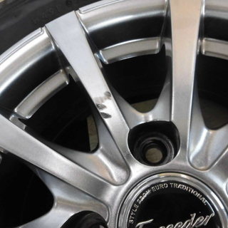 この時期なので格安にて★山しっかり！BS REVOGZ 175/65Ｒ14付き★エクシーダ　5.5Ｊ+43★ノート キューブ11 デミオ カローラ パッソ ｂB等 