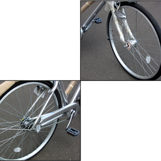 TS 未使用品 ミヤタ/アルスカイ 27インチシティーサイクル オートライト＆内装3段 シルバー