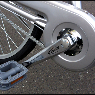 TS 未使用品 ミヤタ/ステンレーザー 26インチシティーサイクル オートライト＆内装3段 シルバー1