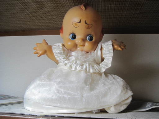 アンティークキューピーちゃん人形 レトロな昭和４２年製 高さ56ｃｍ