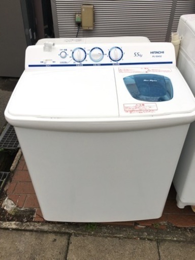 2017年　二槽式洗濯機　HITACHI　5.5kg　PS-55AS2　福岡市　南区　博多区　東区　那珂川町　フェスタ