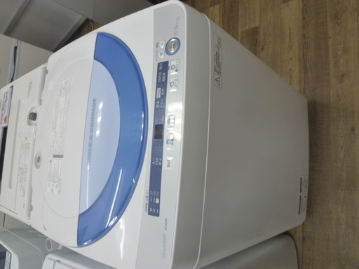 R 中古 SHARP 全自動洗濯機（5.5kg） ES-GE55P 2015年製