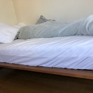 安いストア 無印良品 シングルベッド ウォールナット材 シングルベッド