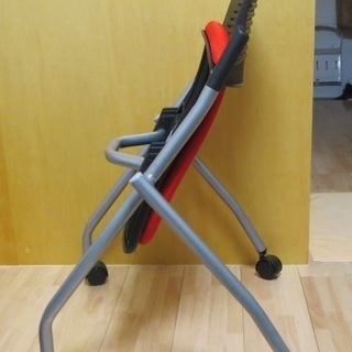 オフィスチェア 折り畳み椅子(赤)