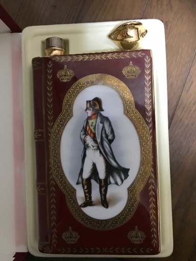 カミュ ブック ナポレオン バーガンディ（赤茶）金彩 リモージュ陶器 700ml 箱 栓付