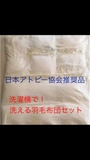 値下げしました！】大阪 西川リビングの洗濯機で洗える羽毛ふとん