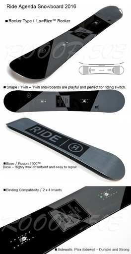 新品 スノーボード RIDE ライド AGENDA 152cm 保証書付き - スノーボード 