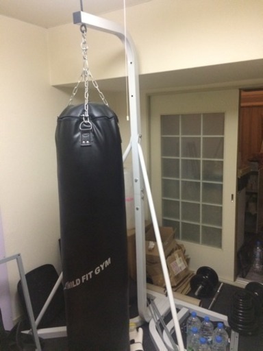 サンドバッグ 吊るし型 60kg スタンドセット ひろポン 柏の武道 格闘技 ボクシング の中古あげます 譲ります ジモティーで不用品の処分