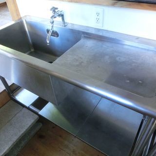 ホシザキ一層水切り付きステンレスシンク 業務用 厨房機器 120×50×80cm