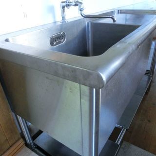 ホシザキ一層水切り付きステンレスシンク 業務用 厨房機器 120×50×80cm