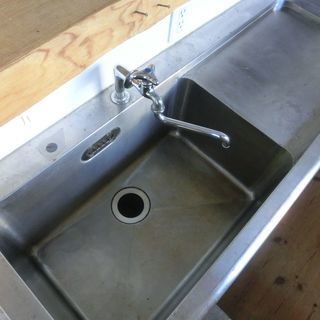 ホシザキ一層水切り付きステンレスシンク 業務用 厨房機器 120×50×80cm