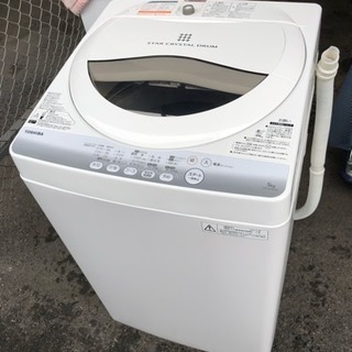配達可 2014年製 東芝 5kg洗濯機 1人暮らし 2人AW-...