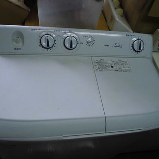 2013年式 ハイアール 5.5kg 2槽式洗濯機　ホワイトHa...
