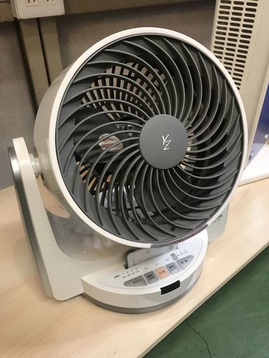 現状品！山善 YAMAZEN 静音モード搭載 リモコン付 立体首振り サーキュレーター YAR-VL18 12年製