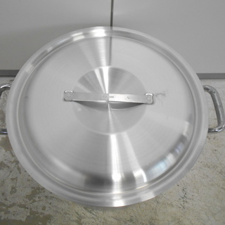 【未使用品！小傷あり】遠藤商事　５４ｃｍ　アルミ半寸胴鍋【リサイクルショップサルフ】