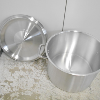 【未使用品！小傷あり】遠藤商事　５４ｃｍ　アルミ半寸胴鍋【リサイクルショップサルフ】