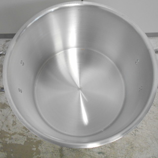 【未使用品！小傷あり】遠藤商事　５４ｃｍ　アルミ半寸胴鍋【リサイクルショップサルフ】