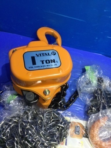 チェーンブロック 1ｔ ／展示品で未使用です。