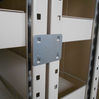 サカエ　ノンボルト　天地８段スチール棚　フルセット（ばら売り可）『美品中古』【リサイクルショップサルフ】