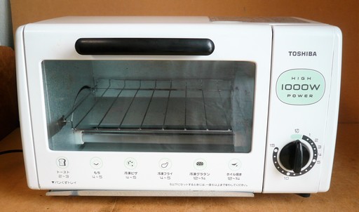 東芝 Toshiba Htr Yk3 Wh オーブントースター ハイパワー1000w ロボコン 港南台のキッチン家電 オーブントースター の中古あげます 譲ります ジモティーで不用品の処分