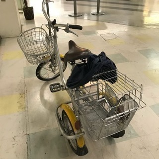 三輪自転車 前後カゴ付き