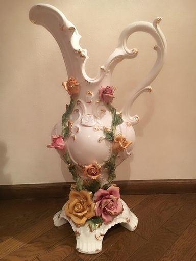 【お取引者様決定】 イタリア製 カポディモンテ フラワーベース 花瓶（大）