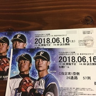 北海道日本ハムファイターズ6月16日チケット