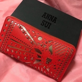 新品 ANNA SUI アナスイ ラウンドファスナー スタッズ ...