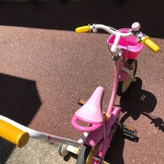 補助輪付き自転車 三輪車としても